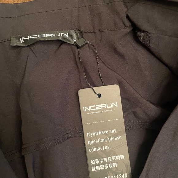 NEW WITH TAGS INCERUN - black long sleeve button up - Picture 2 of 2